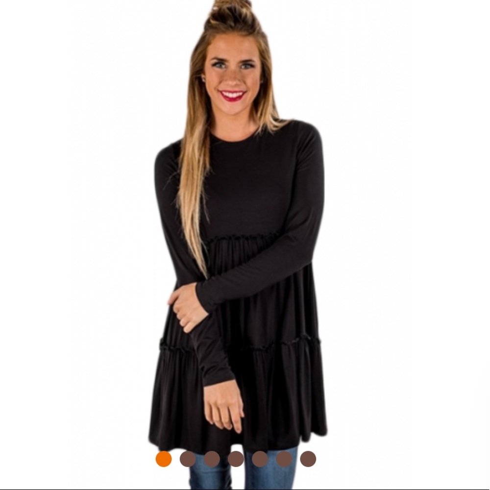 Tiered tunic T-shirt
